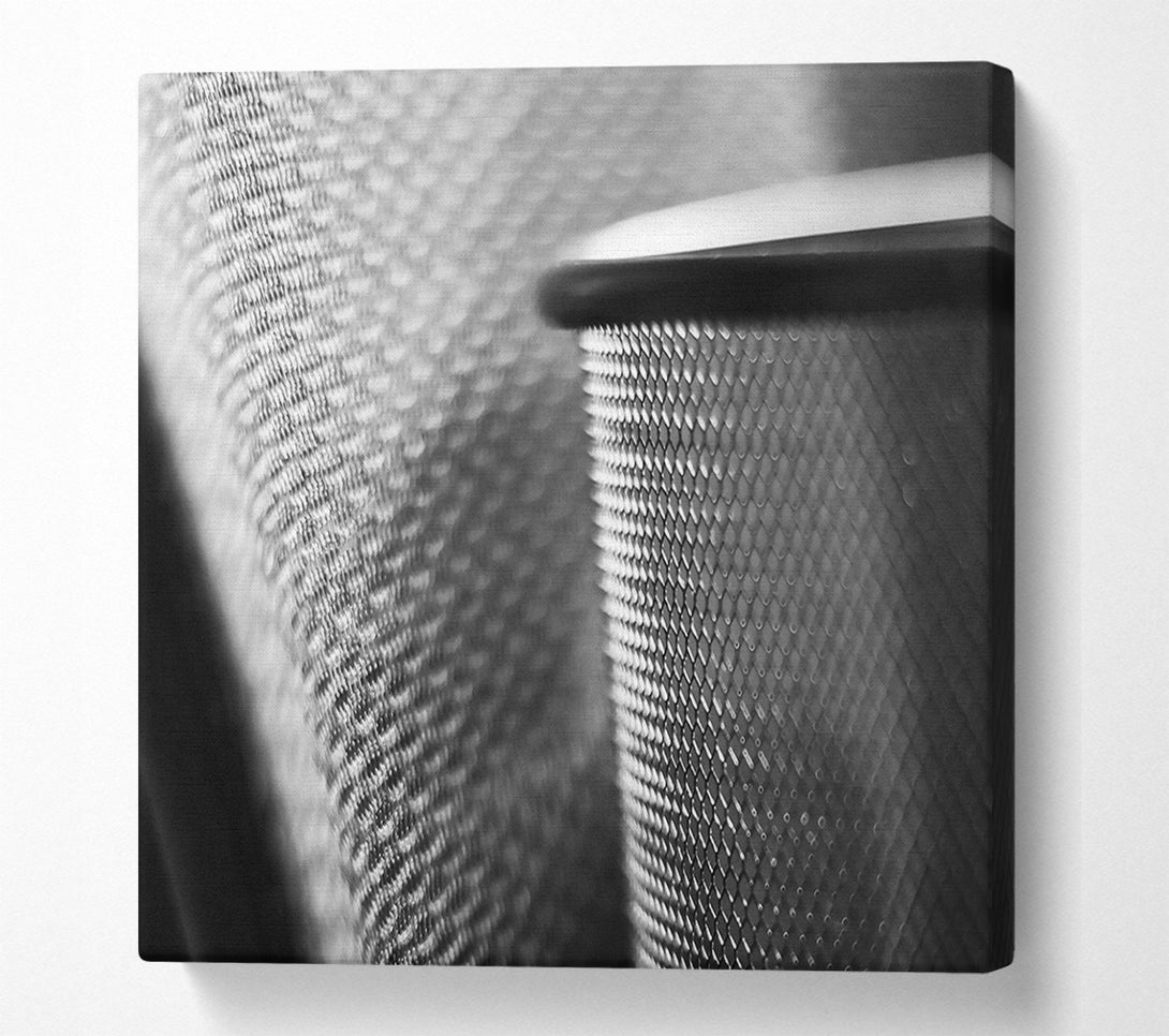  A Canvas Print of Silver Mesh Texture Canvas Art