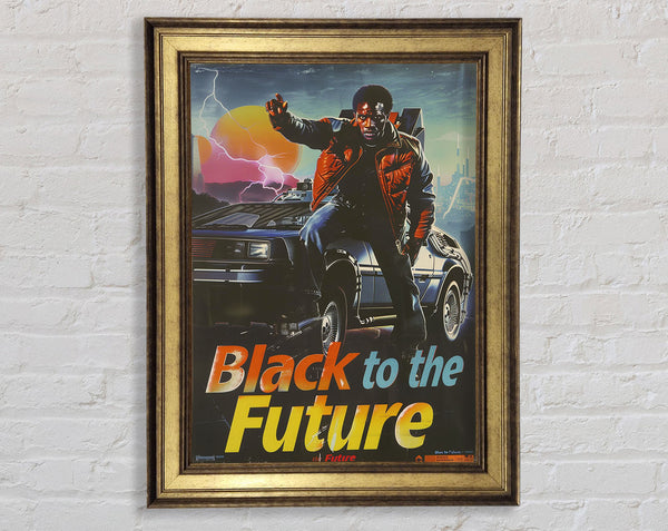 White To The Future Framed Print