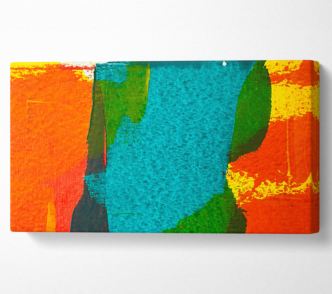  A Canvas Print of Teal And Orange Hues Canvas Print