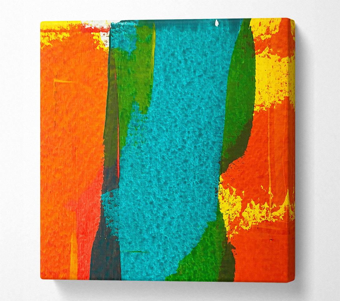  A Canvas Print of Teal And Orange Hues Canvas Print