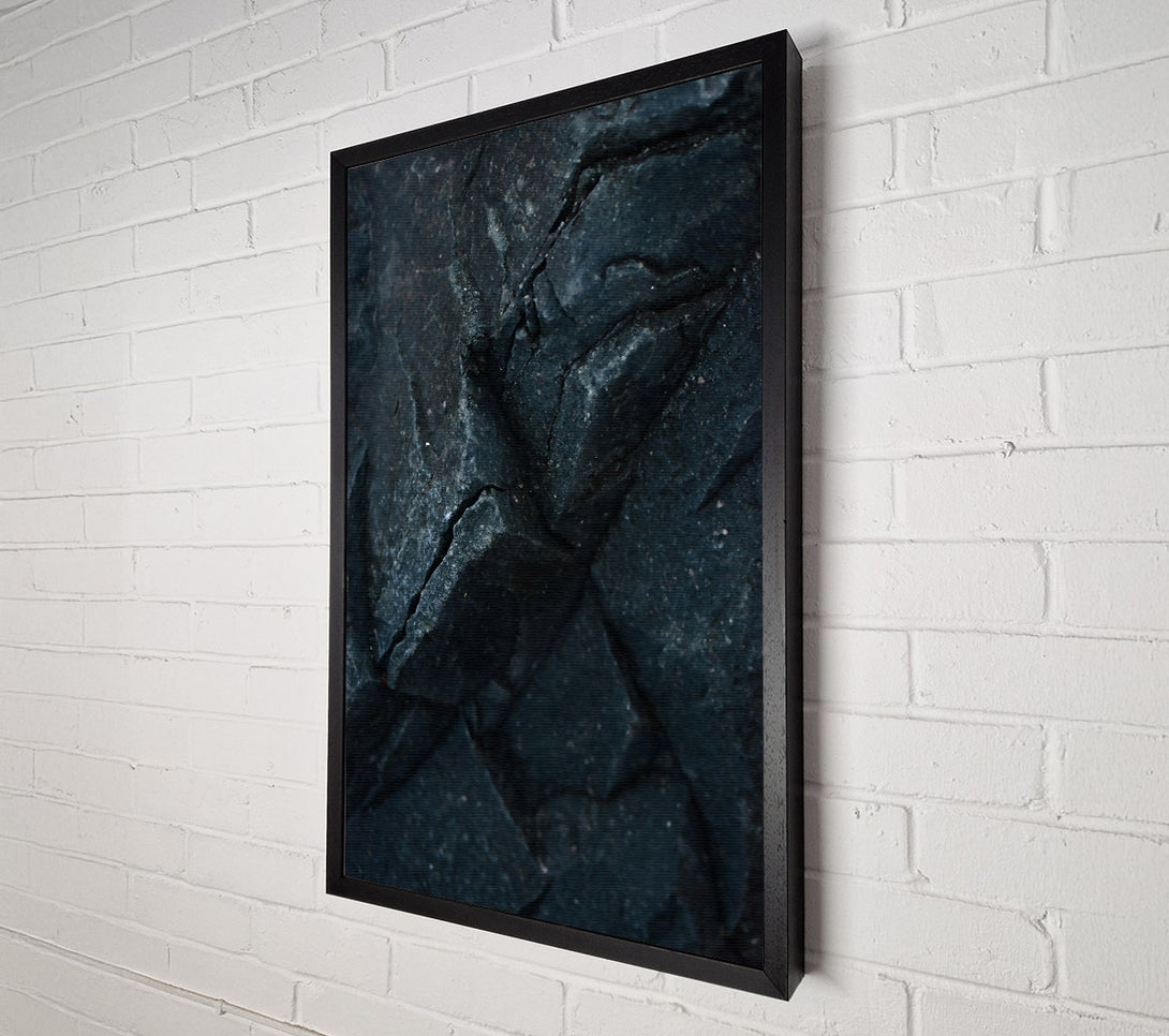  A Canvas Print of Black Stone Texture Canvas Wall Art