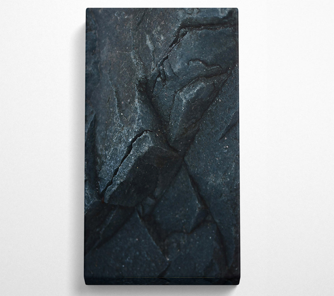  A Canvas Print of Black Stone Texture Canvas Wall Art