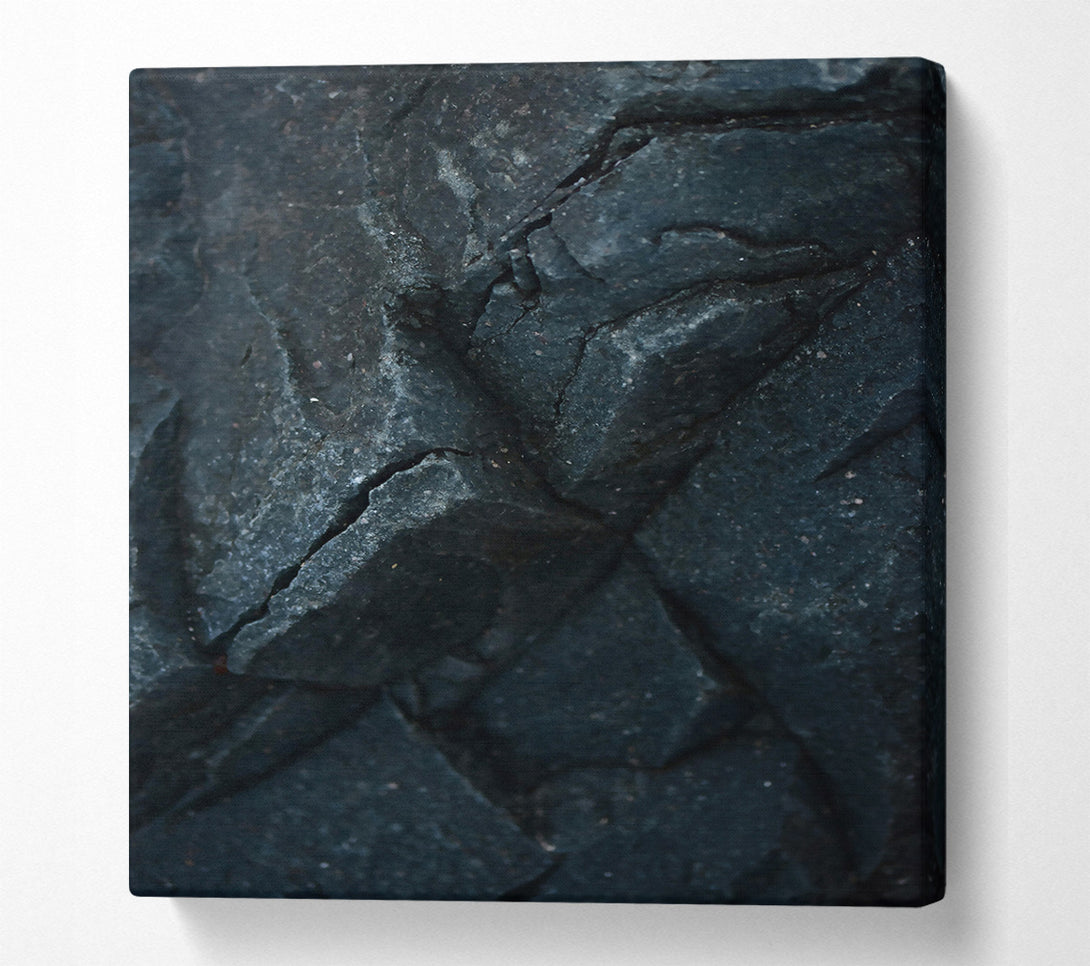  A Canvas Print of Black Stone Texture Canvas Wall Art