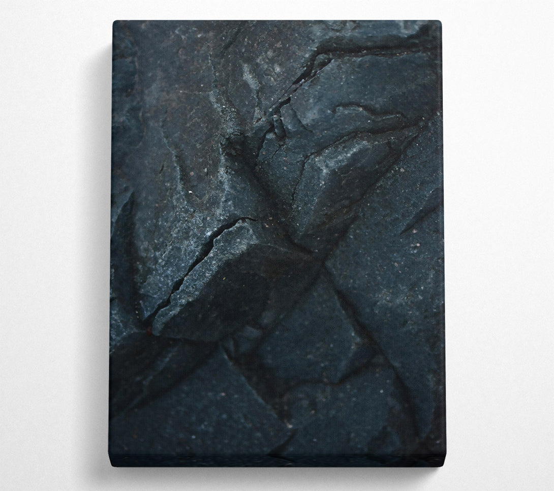  A Canvas Print of Black Stone Texture Canvas Wall Art
