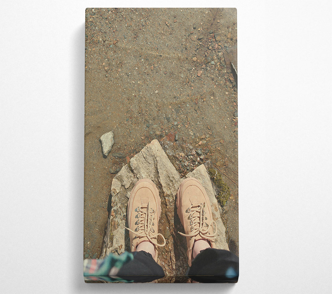 A Canvas Print of Tan Stone Steps Canvas Wall Art
