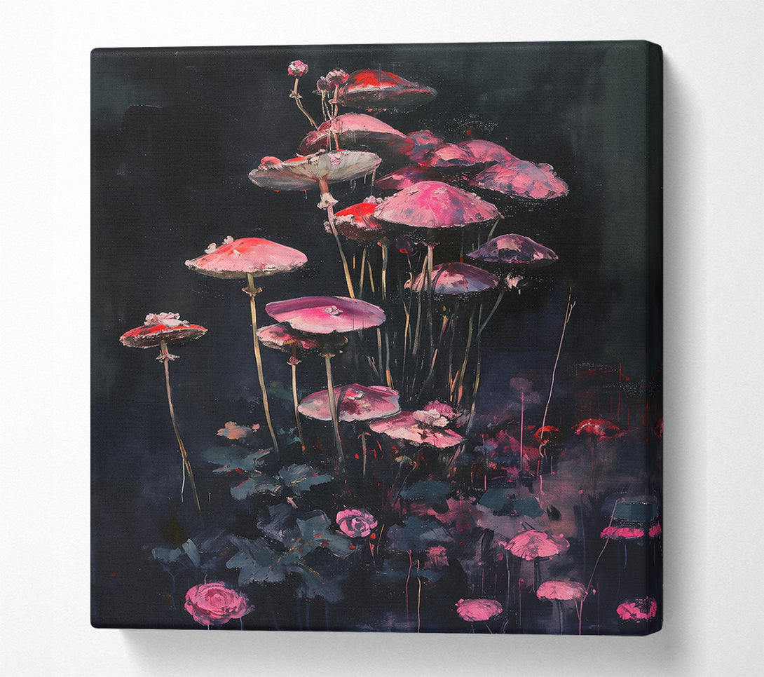  A Canvas Print of Pink Dreamscape Forest Canvas Art