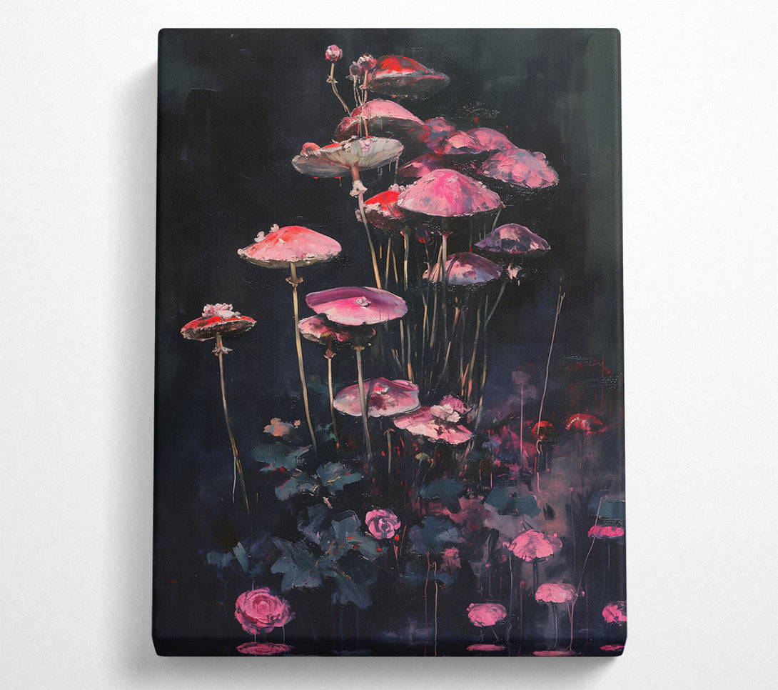 A Canvas Print of Pink Dreamscape Forest Canvas Art