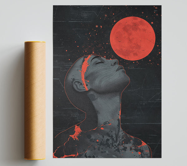 Crimson Under Stars Print