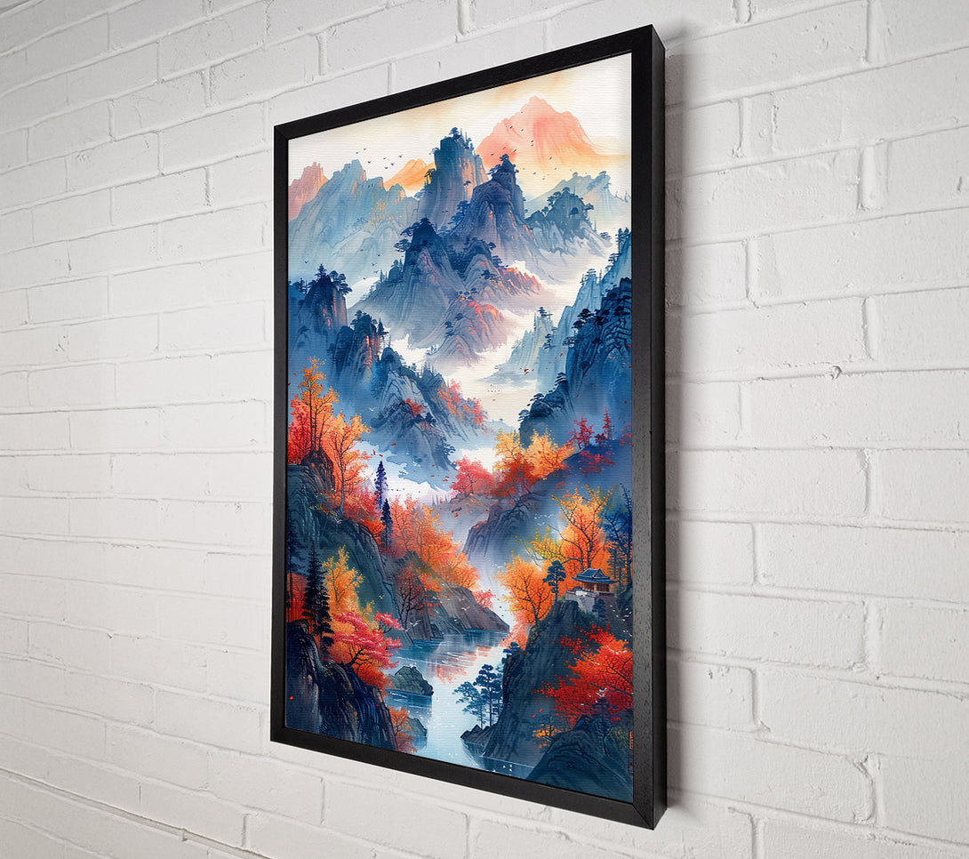 A Canvas Print of Blue Mountains Tranquility Canvas Print