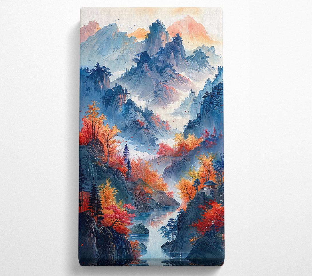  A Canvas Print of Blue Mountains Tranquility Canvas Print