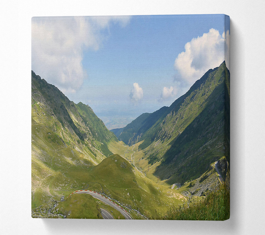  A Canvas Print of Green Mountain Pass Canvas Wall Art