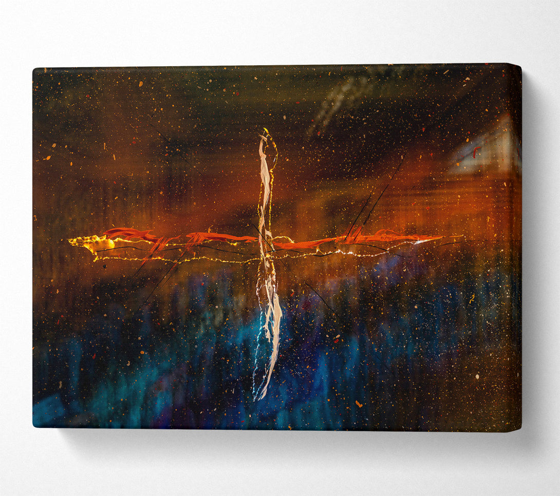  A Canvas Print of Golden Cosmic Dance Canvas Art