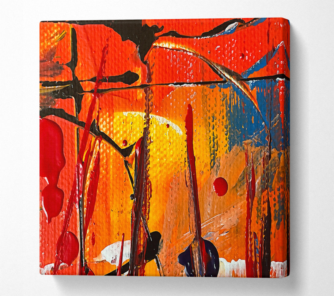  A Canvas Print of Crimson And Gold Dance Canvas Print