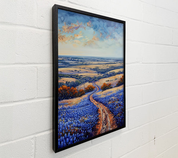 Bluebonnet Country Road