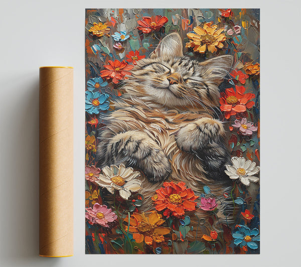 Red Cat Dreams Poster