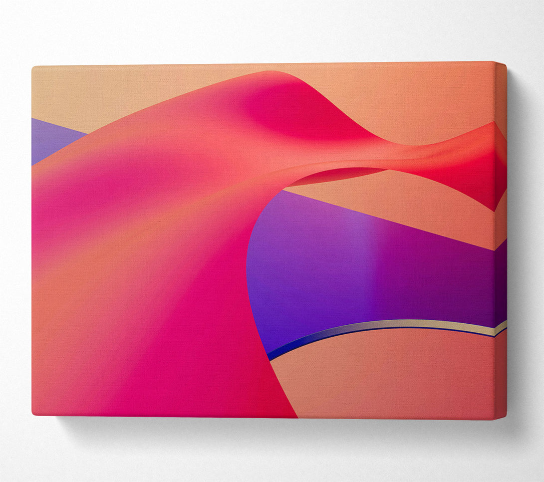  A Canvas Print of Crimson Abstract Flow Canvas Wall Art