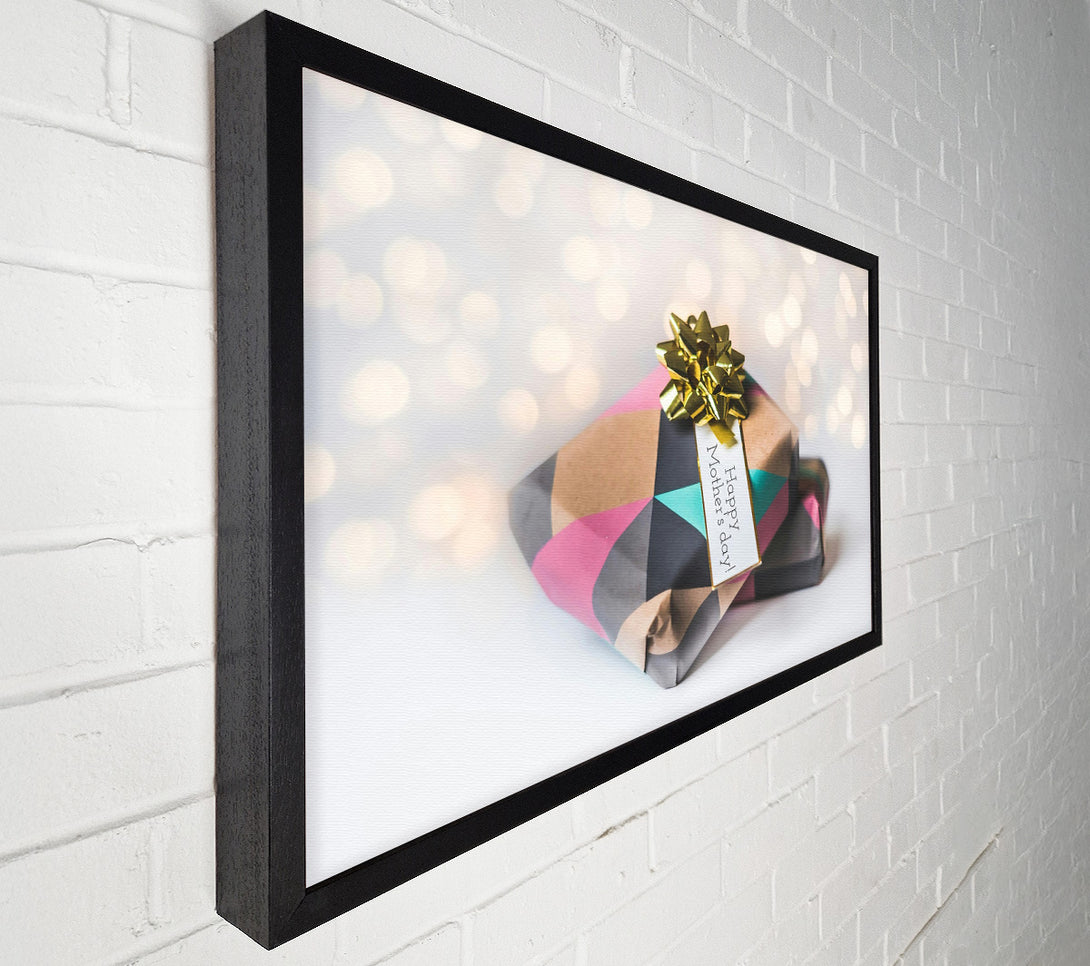  A Canvas Print of Pink Gift With Lights Canvas Print