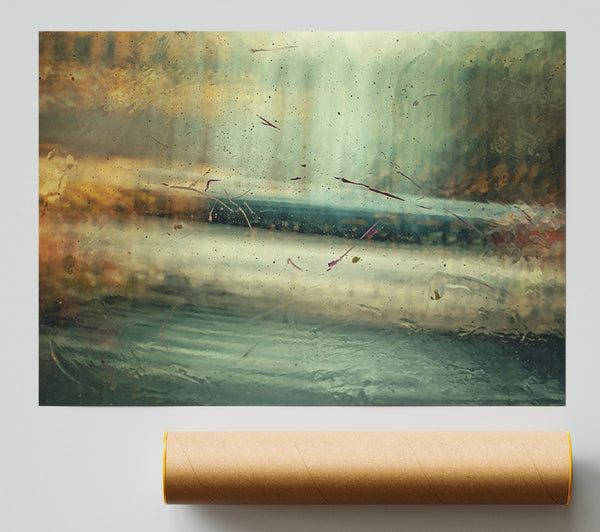 Through The Teal Glass Poster