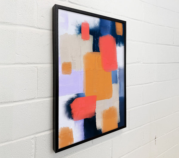 Coral Abstract Blocks