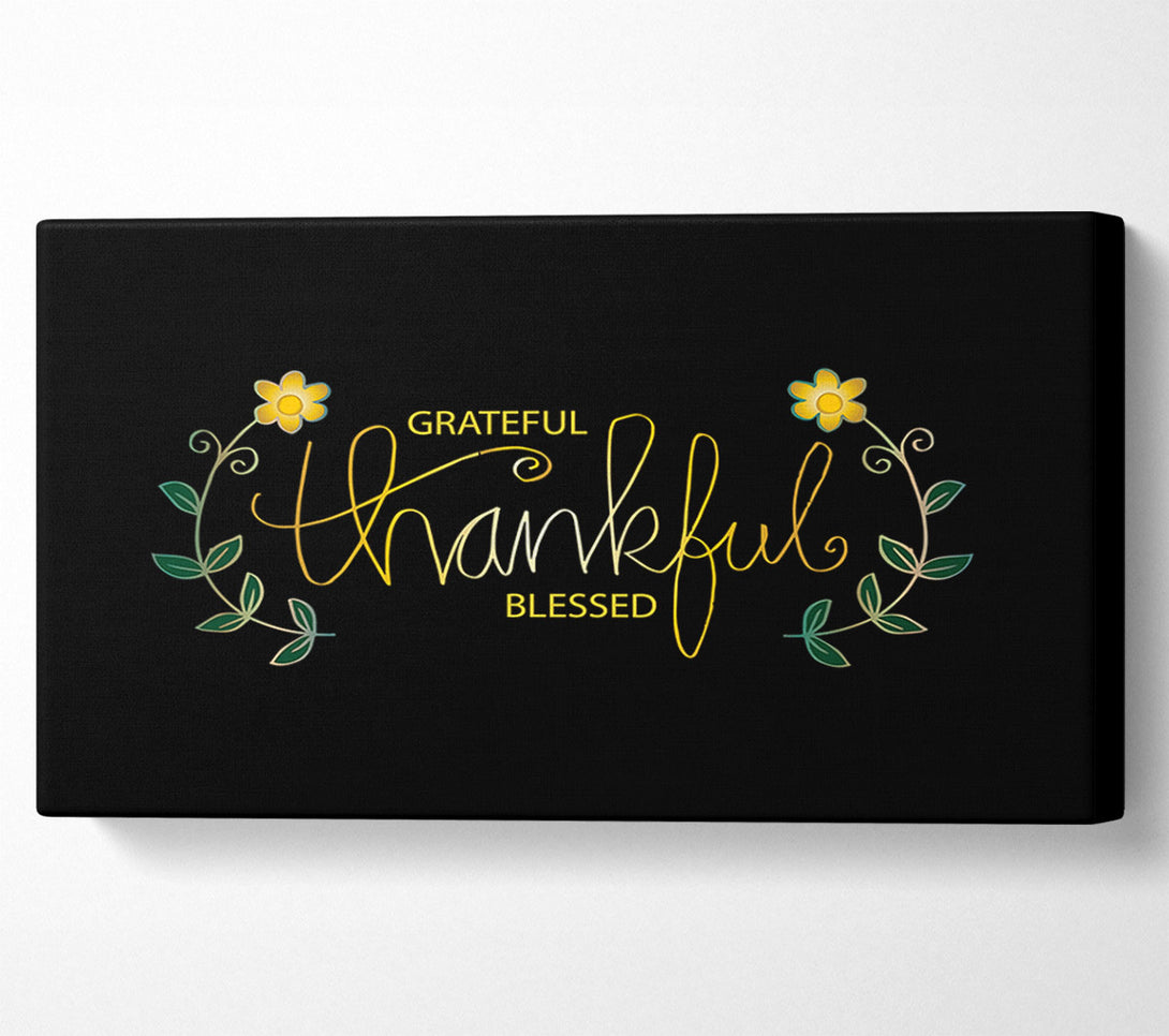  A Canvas Print of Blessed Canvas Wall Art