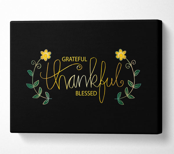  A Canvas Print of Blessed Canvas Wall Art