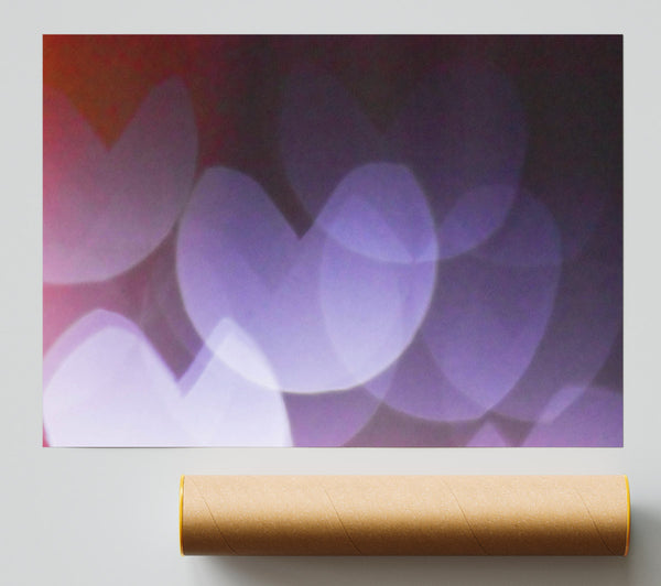 Purple Heart Lights Giclee Print
