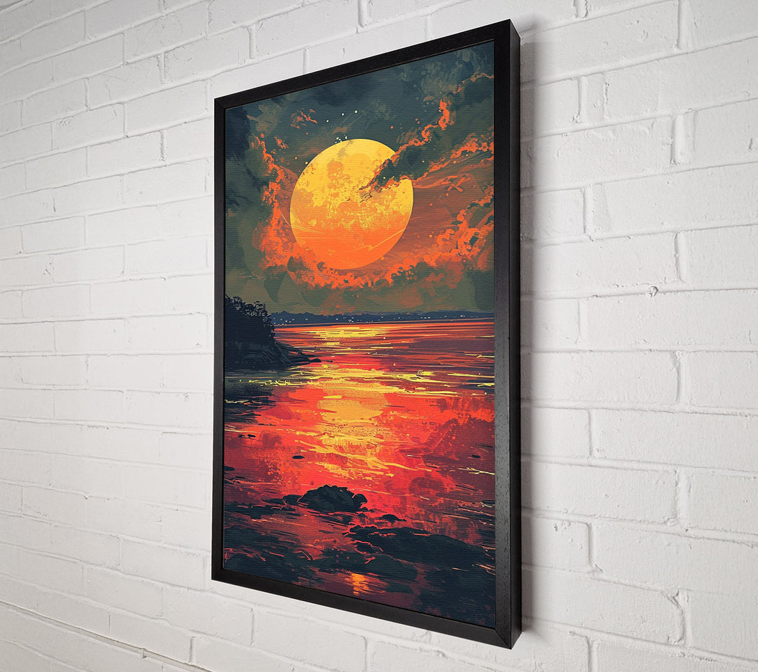  A Canvas Print of Blood Sunset Canvas Wall Art