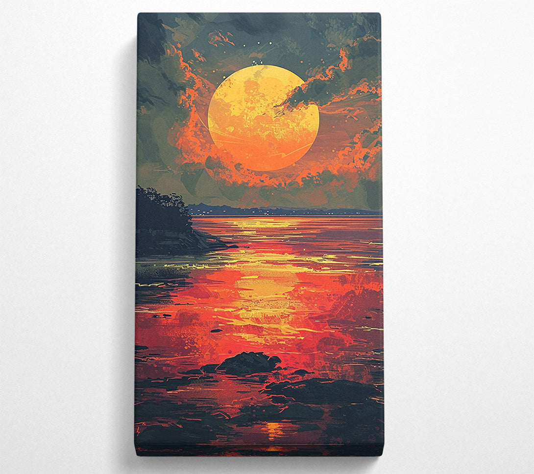  A Canvas Print of Blood Sunset Canvas Wall Art
