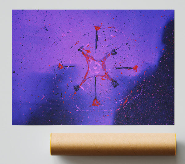 Purple Starburst Dream Print