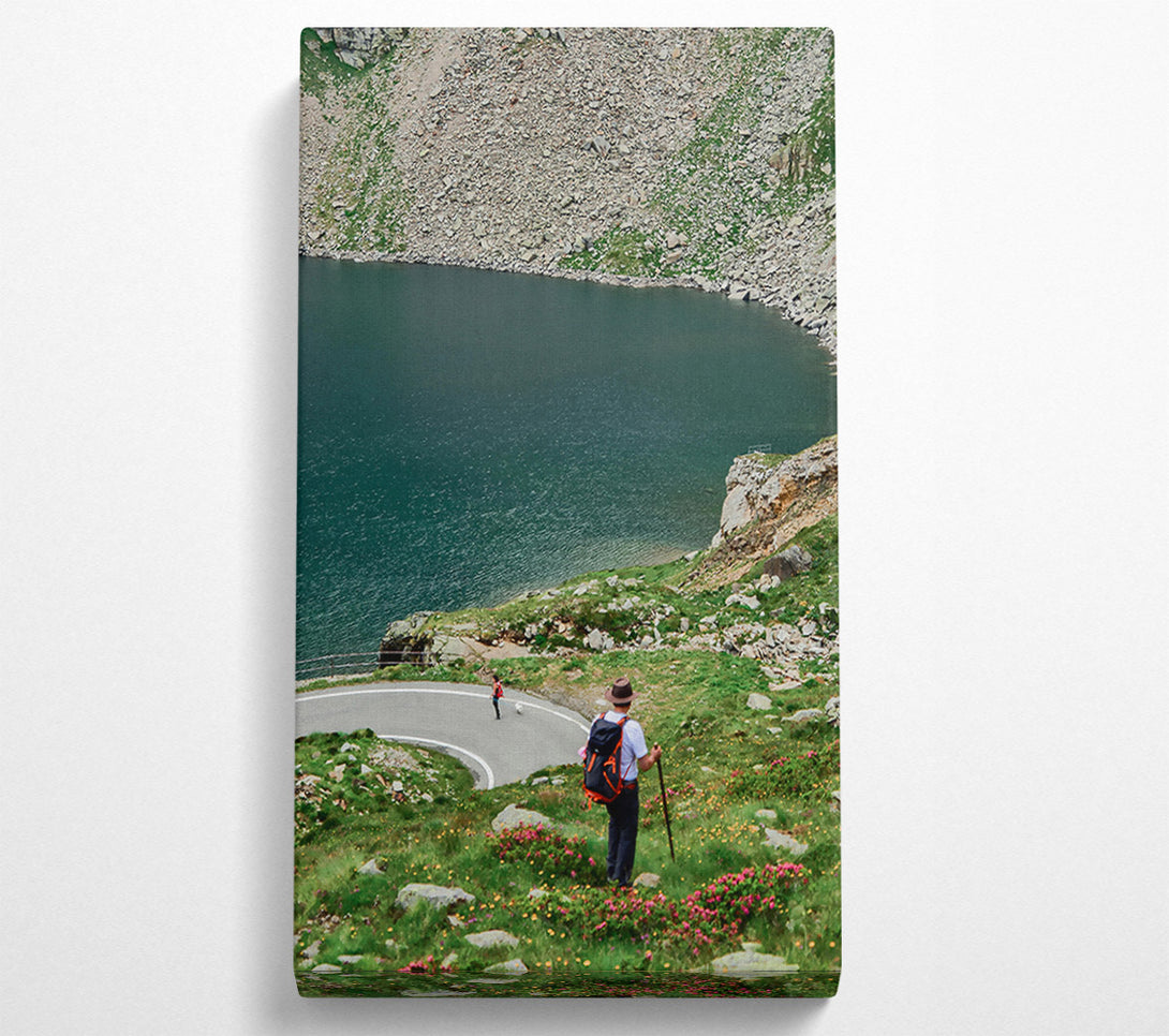  A Canvas Print of Green Mountain Pathwalk Canvas Print