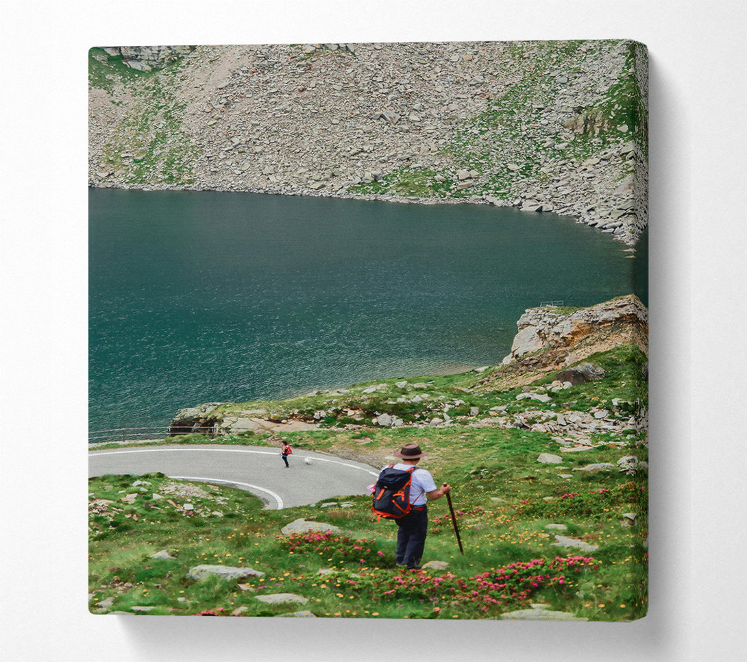  A Canvas Print of Green Mountain Pathwalk Canvas Print