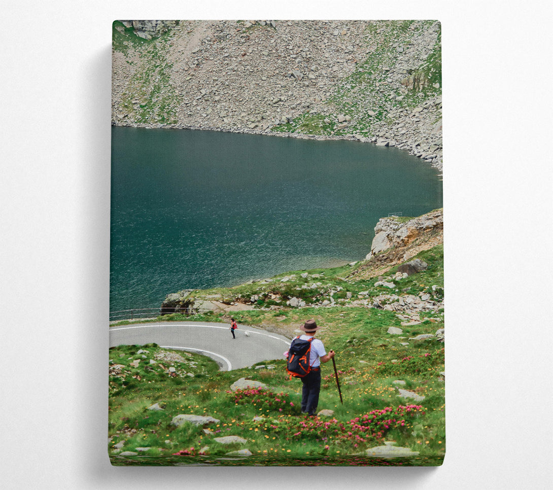  A Canvas Print of Green Mountain Pathwalk Canvas Print