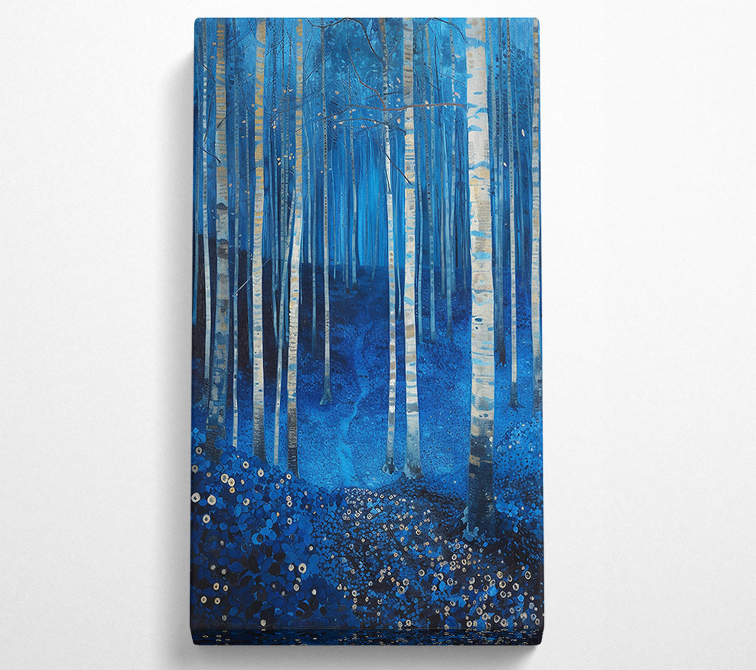  A Canvas Print of Azure Forest Whispers Canvas Art