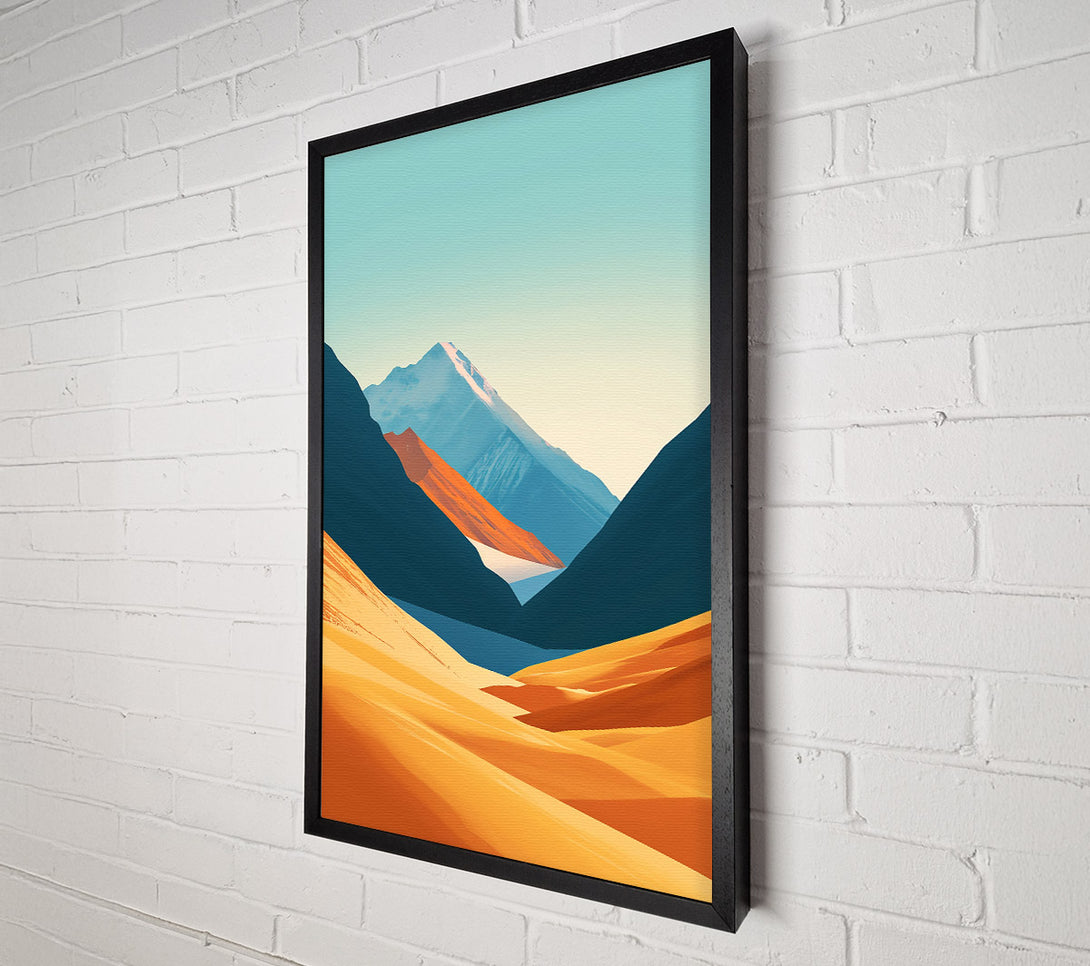  A Canvas Print of Golden Mountain Valley Canvas Art