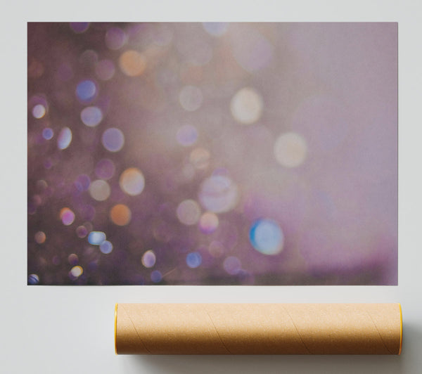 Purple Bokeh Dreams Print