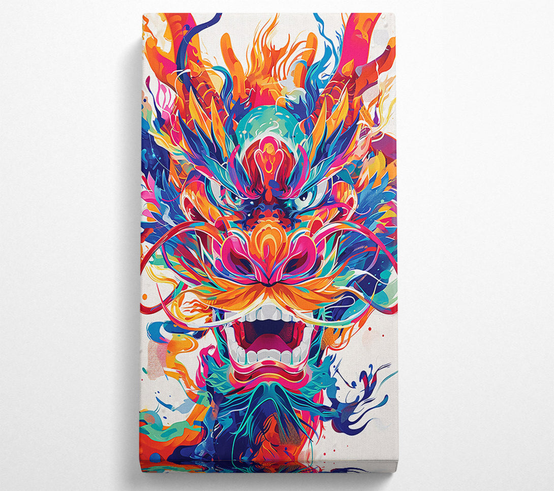  A Canvas Print of Orange Dragon Fury Canvas Print