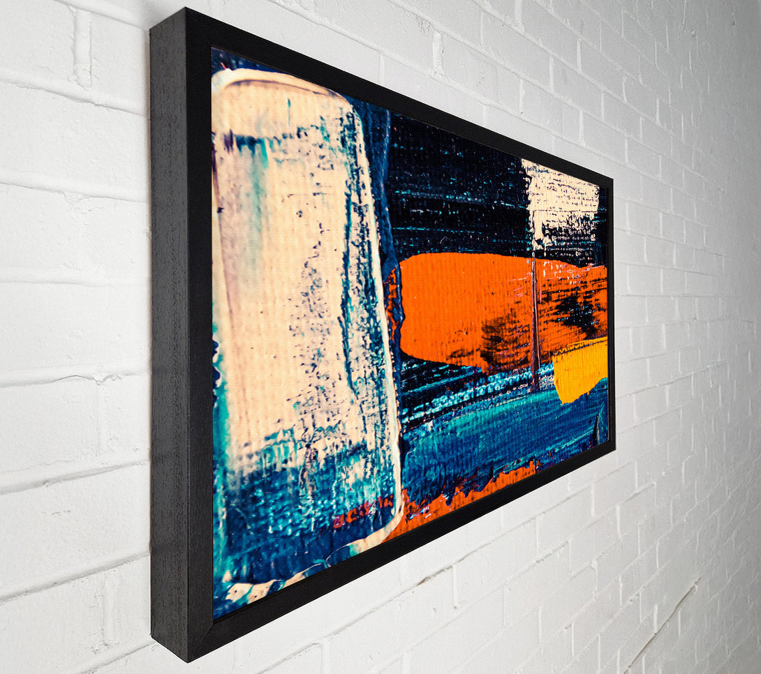  A Canvas Print of Orange Strokes Of Freedom Canvas Wall Art