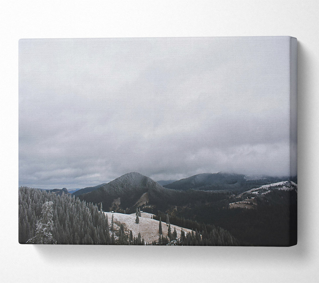  A Canvas Print of Gray Mountain Mist Canvas Print