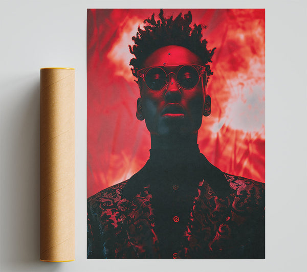 Crimson Gaze Poster