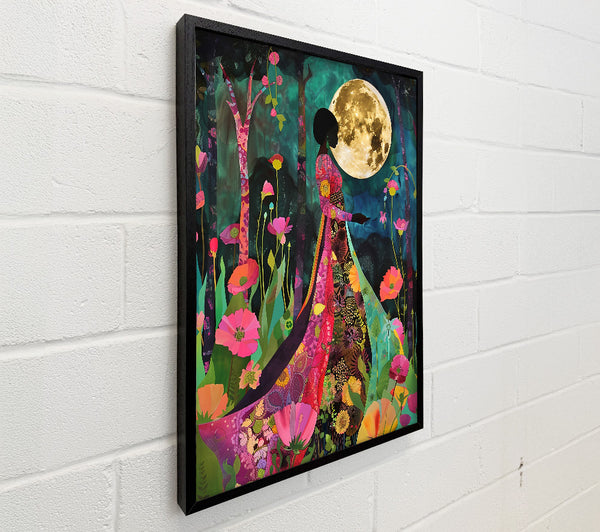 Teal Moonlit Garden