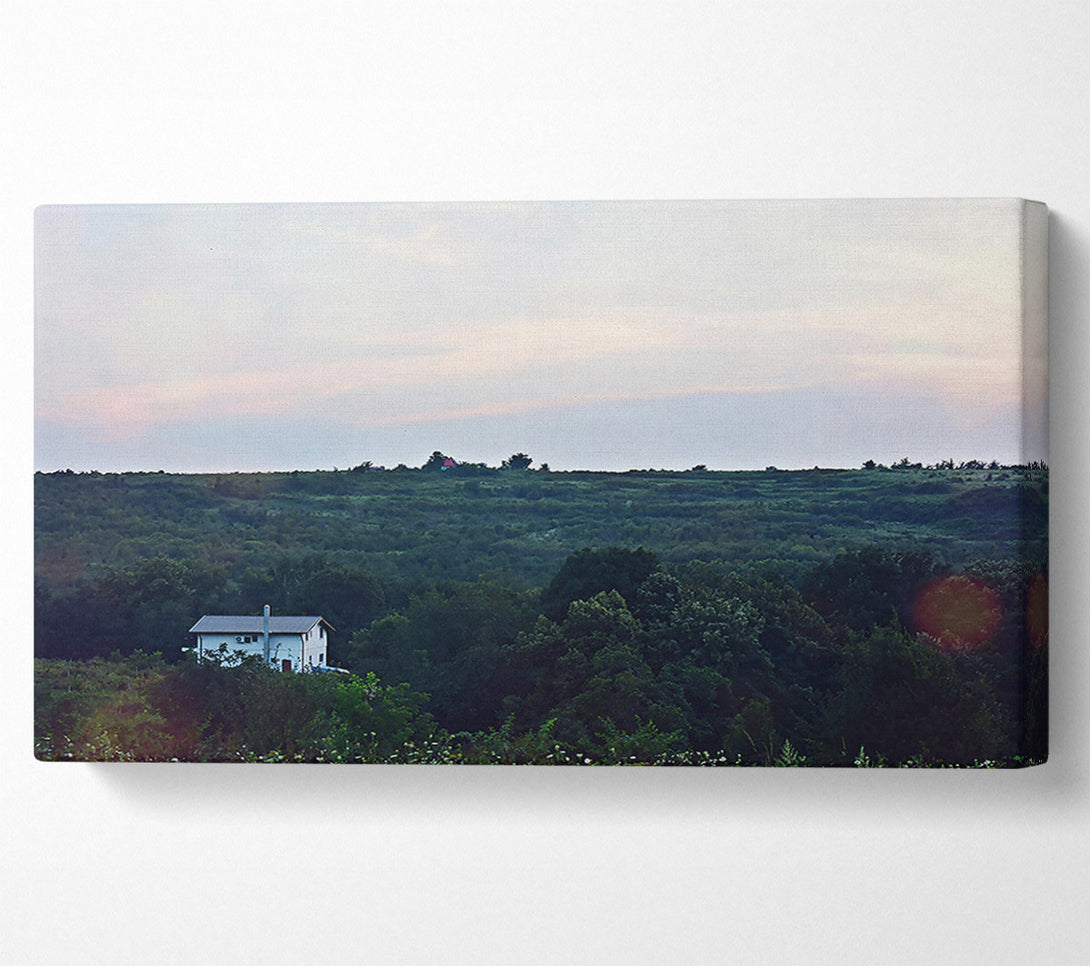  A Canvas Print of Pink Sky Solitude Canvas Art