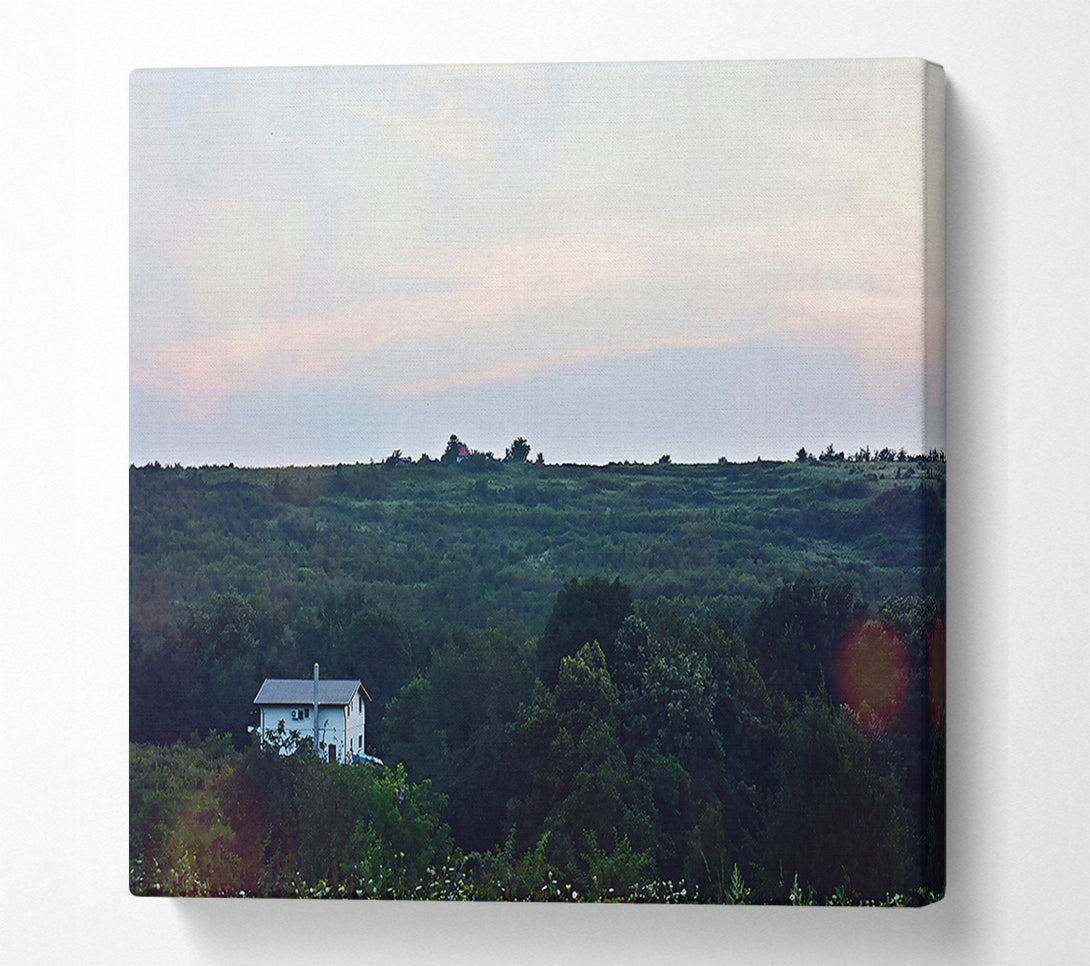  A Canvas Print of Pink Sky Solitude Canvas Art