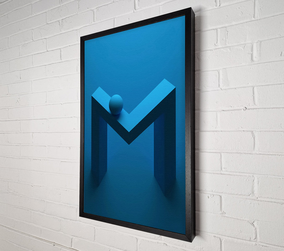  A Canvas Print of Blue Abstract M Canvas Print