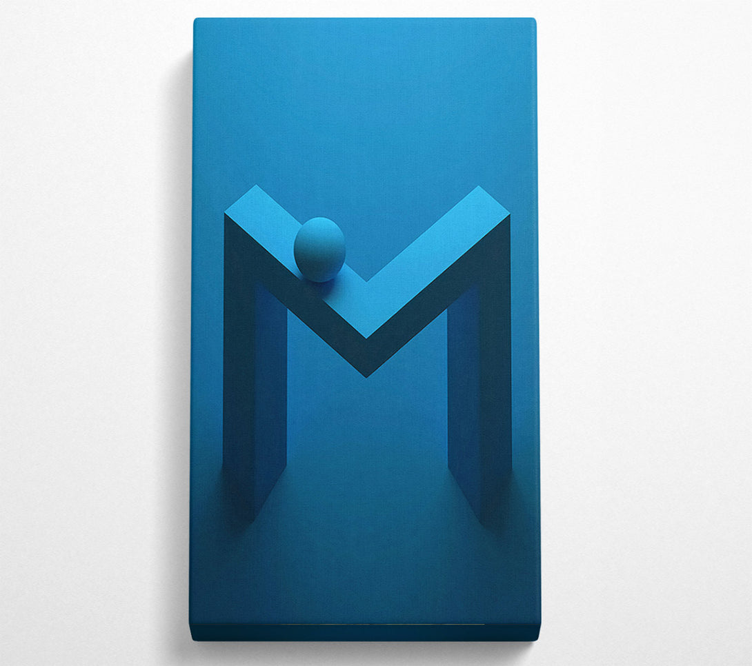  A Canvas Print of Blue Abstract M Canvas Print