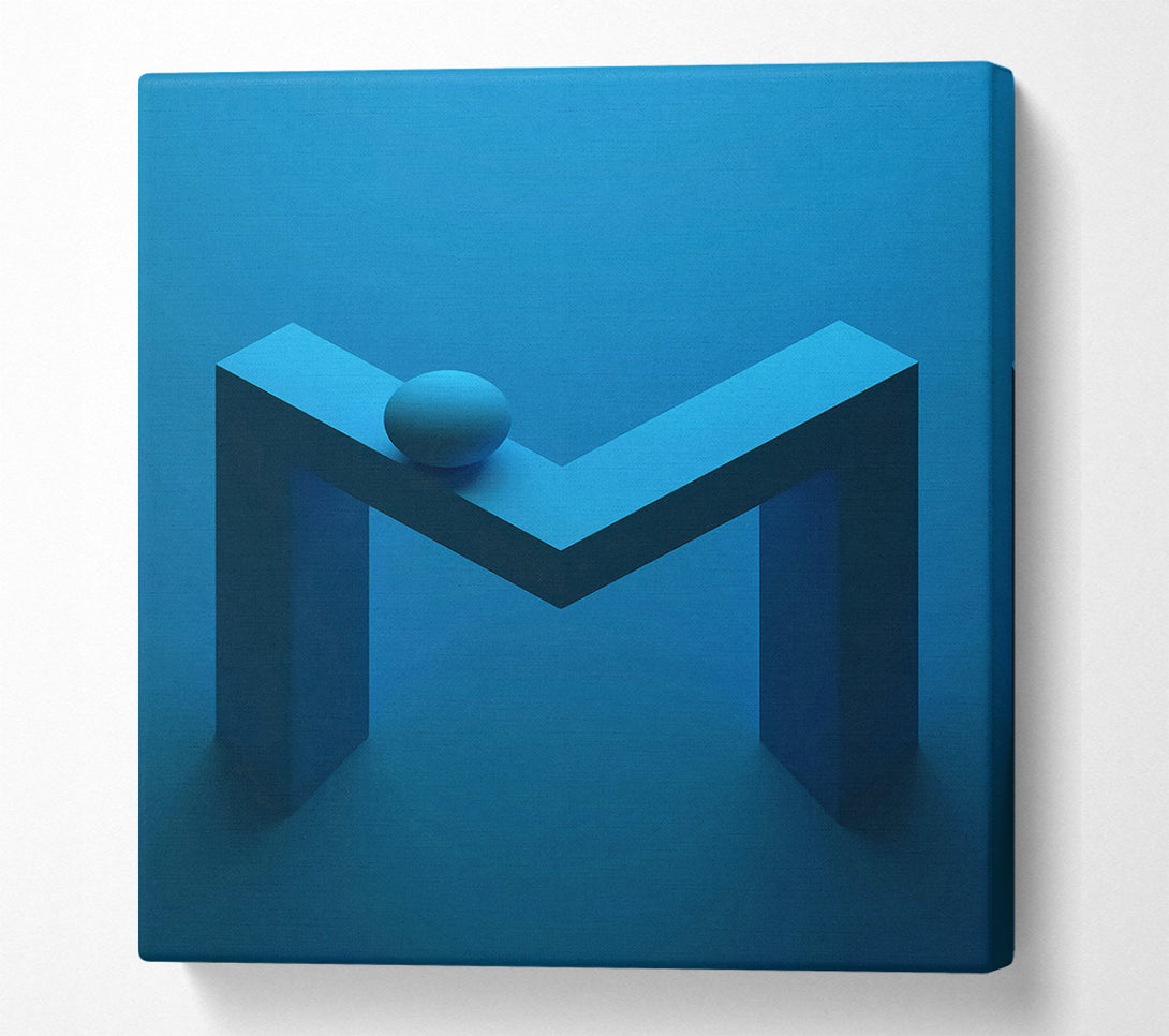  A Canvas Print of Blue Abstract M Canvas Print