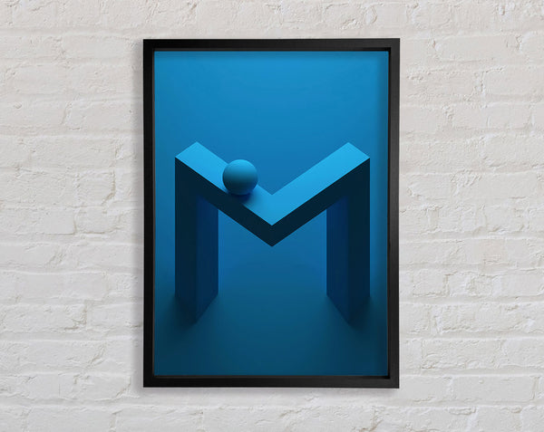 Blue Abstract M Framed Print