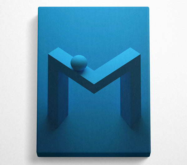  A Canvas Print of Blue Abstract M Canvas Print