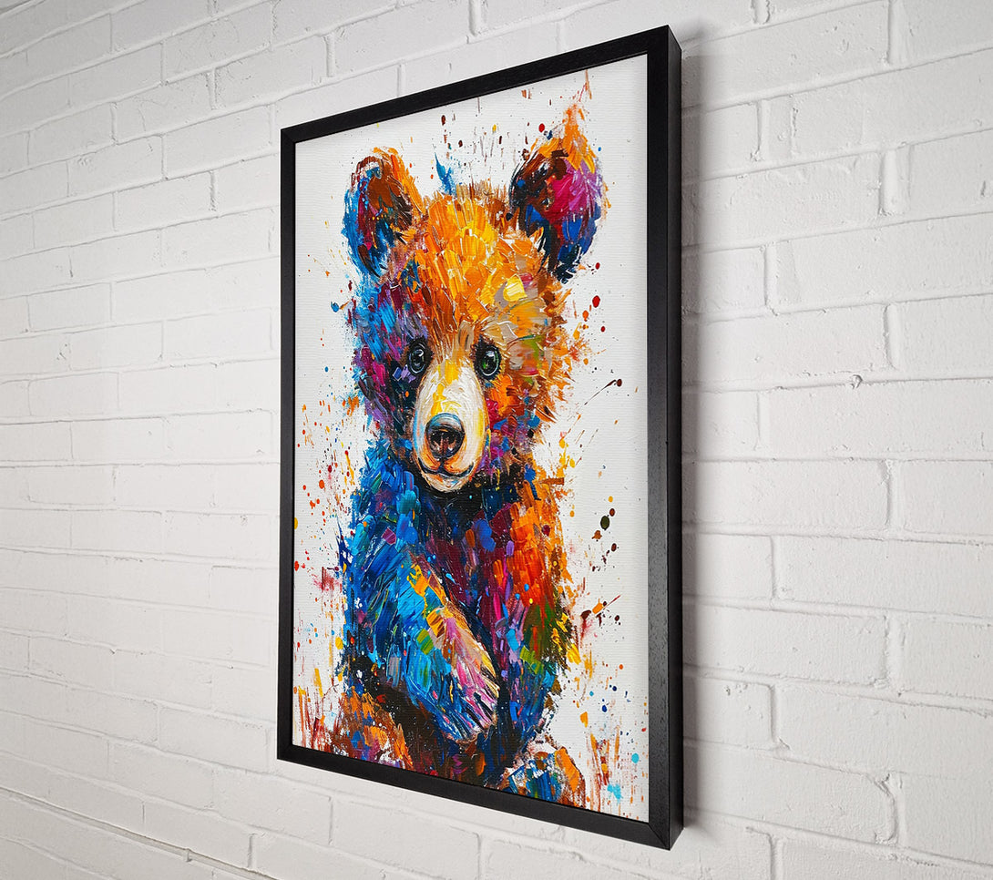  A Canvas Print of Golden Cub Splash Canvas Art