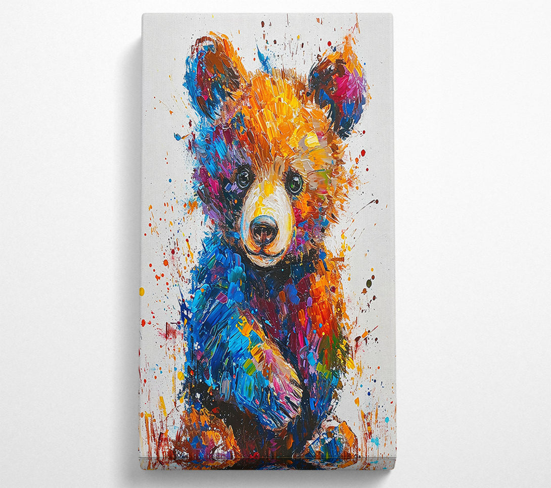  A Canvas Print of Golden Cub Splash Canvas Art