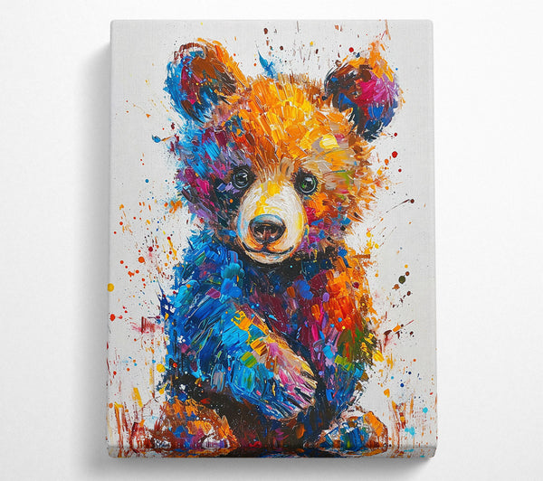  A Canvas Print of Golden Cub Splash Canvas Art